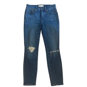 Madewell high rise skinny crop jeans